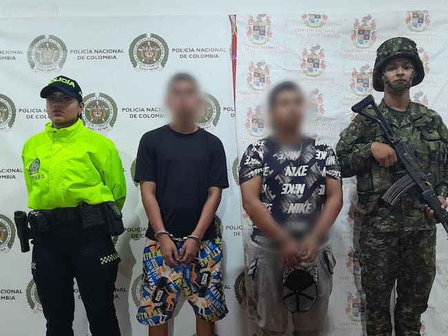 Las dos personas fueron capturadas en la población de Chaparral, Tolima y están señaladas de intentar asesinar a un hombre