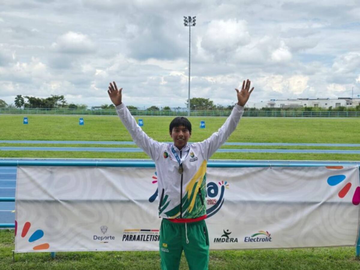 El deportista Misael Panesso ganó dos medallas de oro en el 1er Campeonato Nacional de Paratletismo