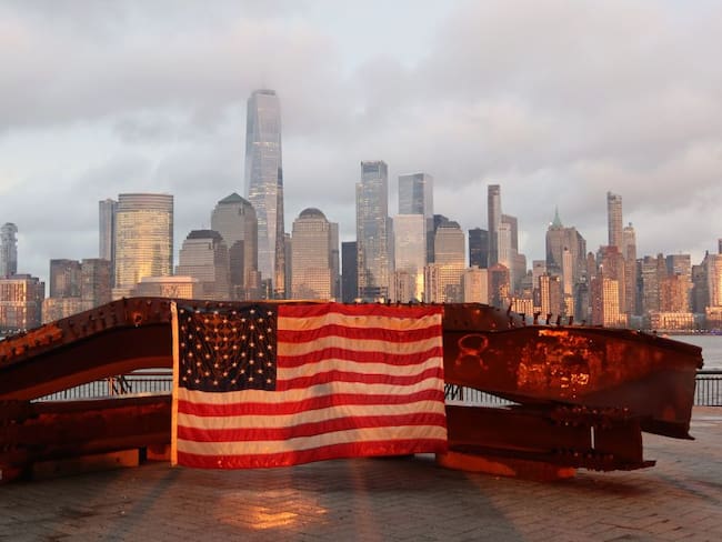 Monumento al 9-11 en Nueva York, Estados Unidos.