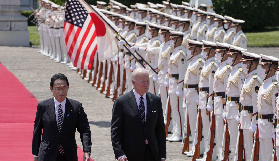 El presidente estadounidense Joe Biden en su visita a Tokio. 