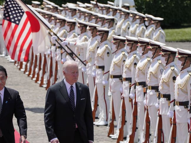 El presidente estadounidense Joe Biden en su visita a Tokio. 