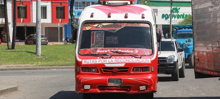 Vehículo de transporte público de Cali - Alcaldía