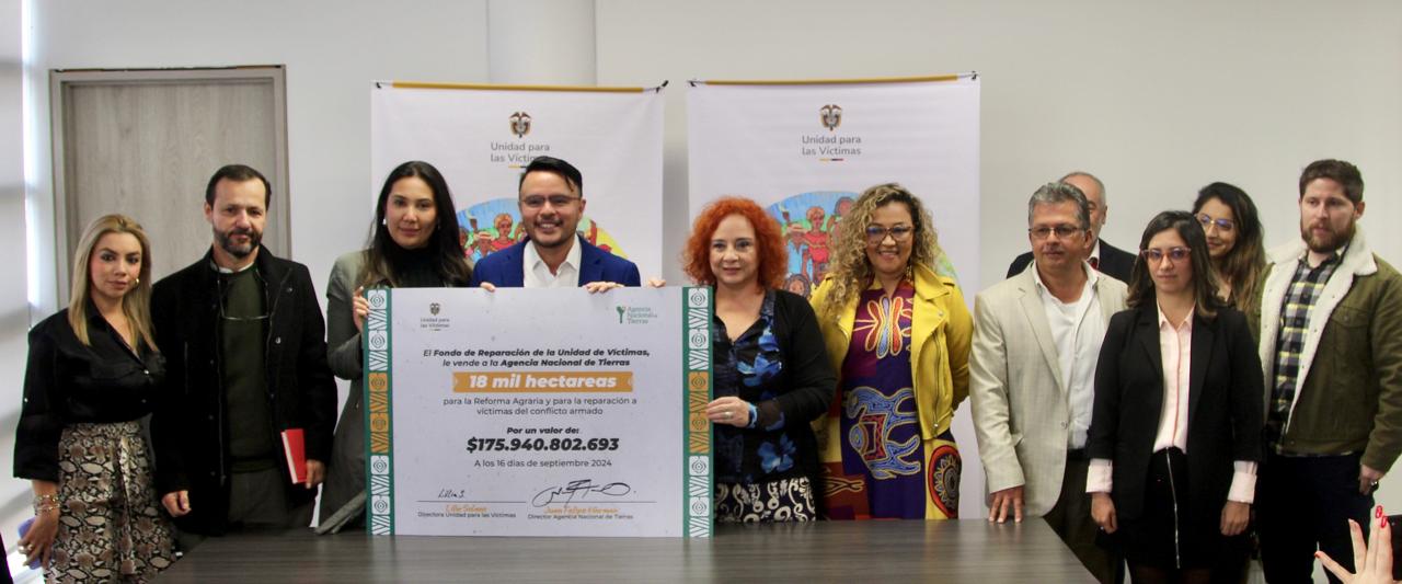 Alianza entre la Unidad para las Víctimas y la Agencia Nacional de Tierras a favor de campesinos