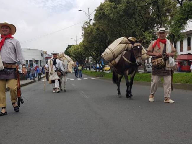 Cafeteros marcharon en Manizales por un mejor precio del café