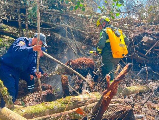 Procuraduría pide atender incendio forestal en Santander que completa varios días activo