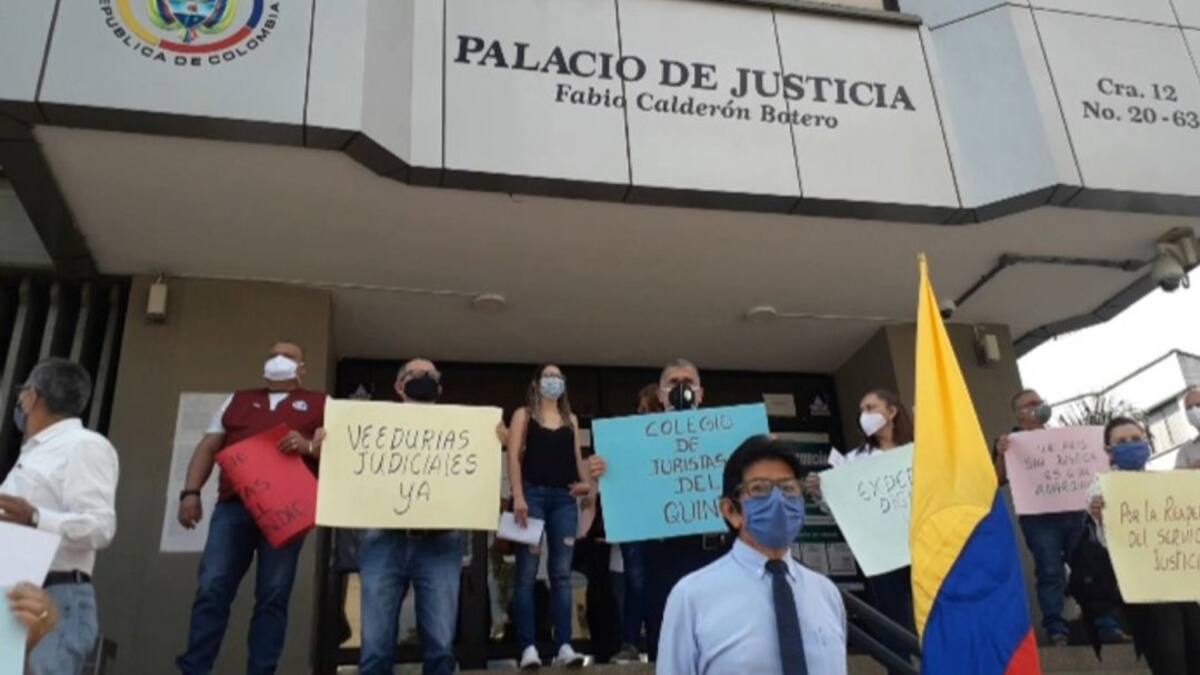 PROTESTA ABOGADOS QUINDÍO