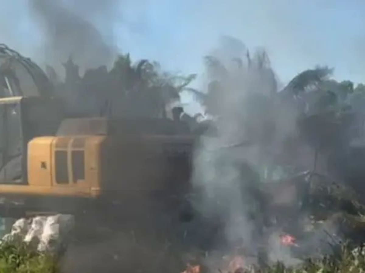 Incendiaron retroexcavadora en zona rural de Simití, Bolívar