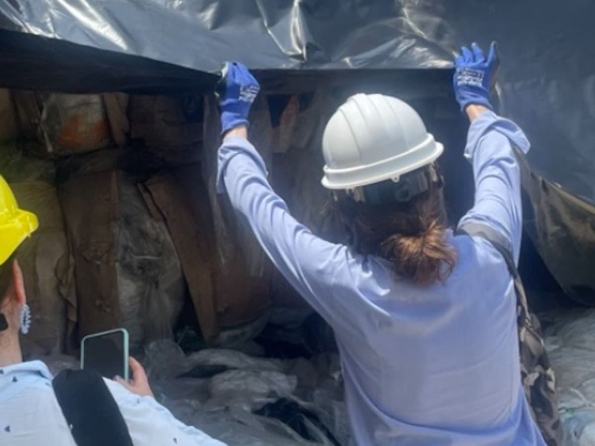 Dian detectó cargamento de más de 17 toneladas de residuos plásticos en la zona franca de Cartagena