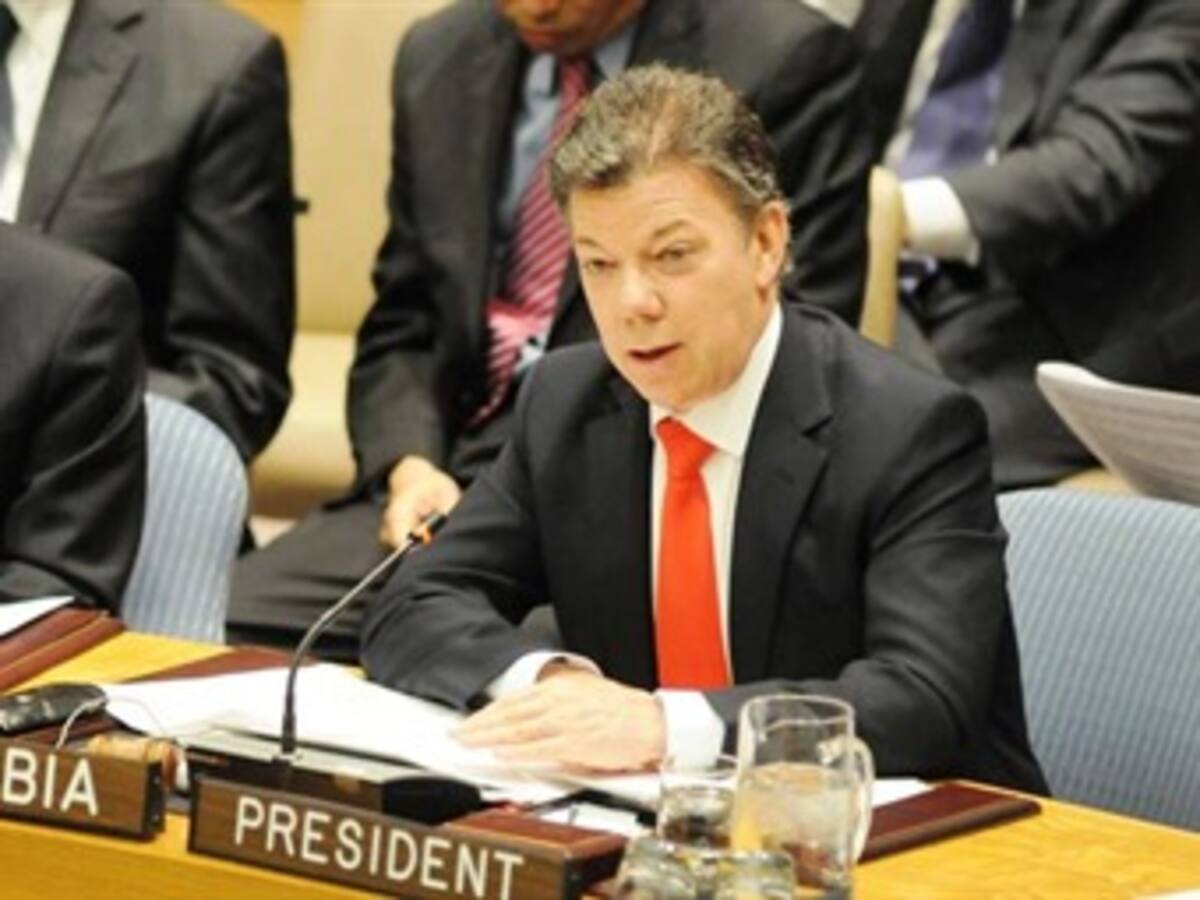 Santos confía en que próxima asamblea de la ONU sea con una Colombia en paz