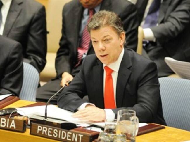 Santos confía en que próxima asamblea de la ONU sea con una Colombia en paz