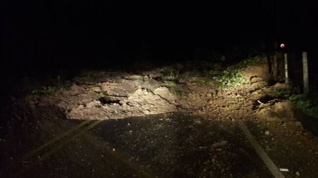 Delizamiento vía Manizales - Fresno