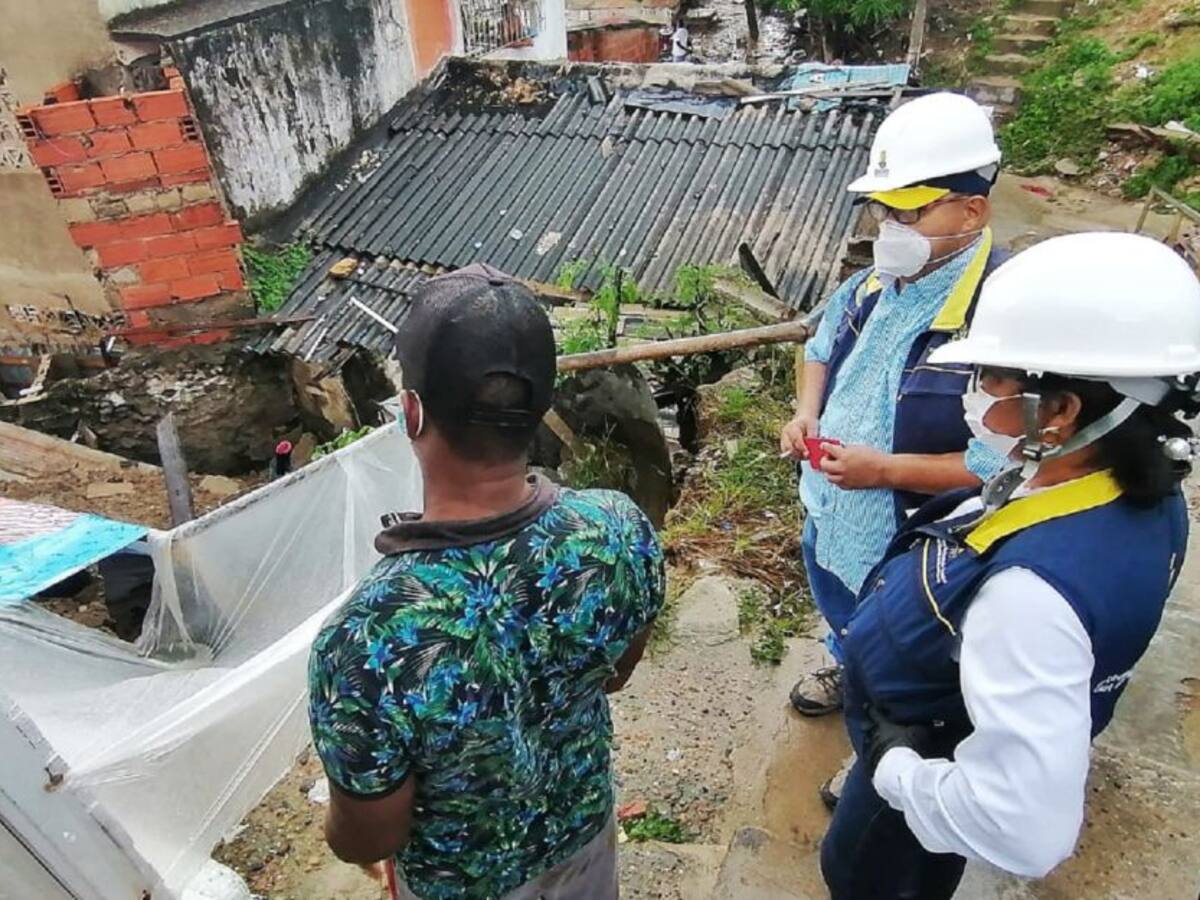 Ocho emergencias atendidas tras fuerte aguacero en Cartagena