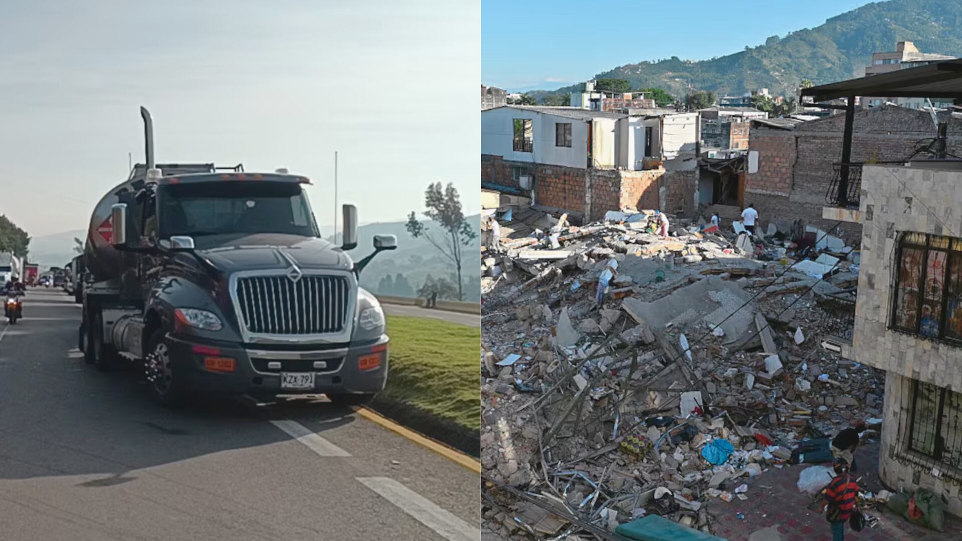 Transportadores piden plan de choque para recuperar vías afectadas por el sismo.