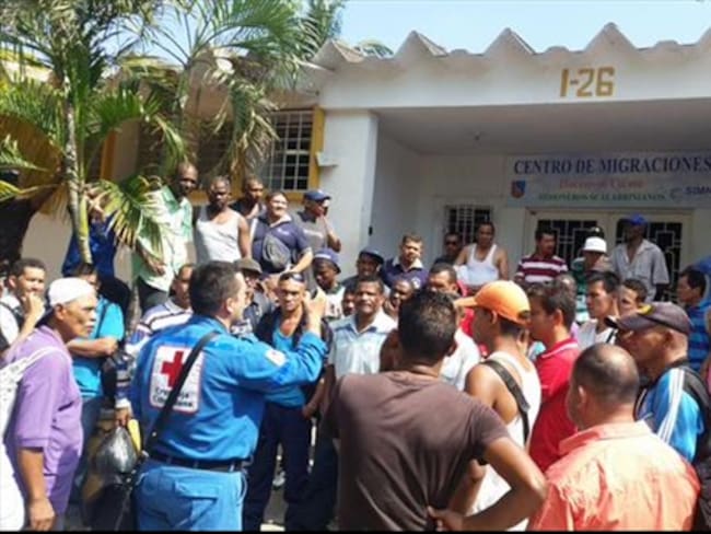 Colombianos deportados desde Venezuela protestan en Cúcuta