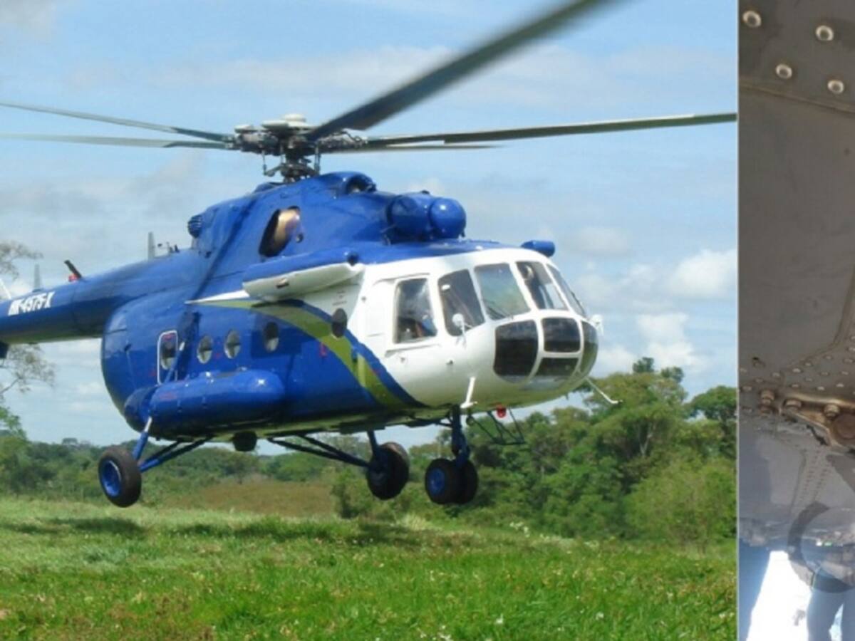 Hostigado helicóptero contratista de Ecopetrol en el Catatumbo