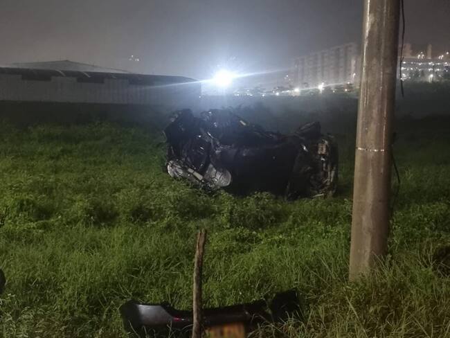Accidente en la avenida Circunvalar en Barranquilla./Cortesía redes sociales