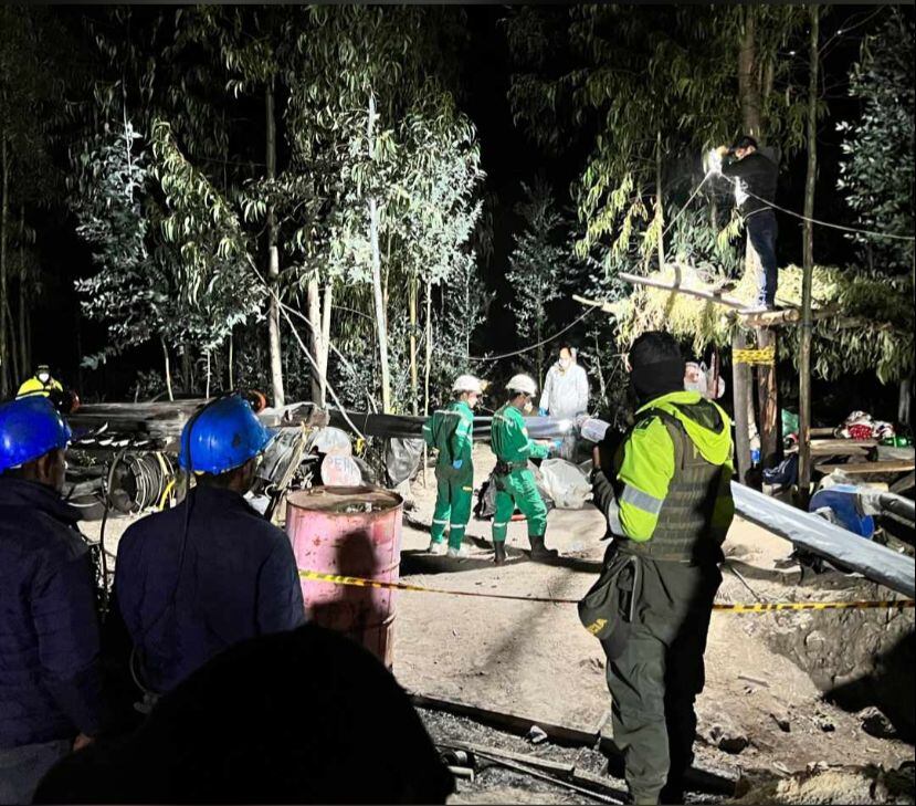 Rescate minero en Tópaga / Foto: Alcaldía de Tópaga