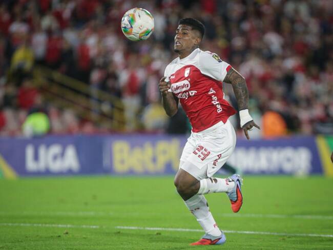 Harol Santiago Mosquera durante el partido contra Deportivo Cali / Colprensa