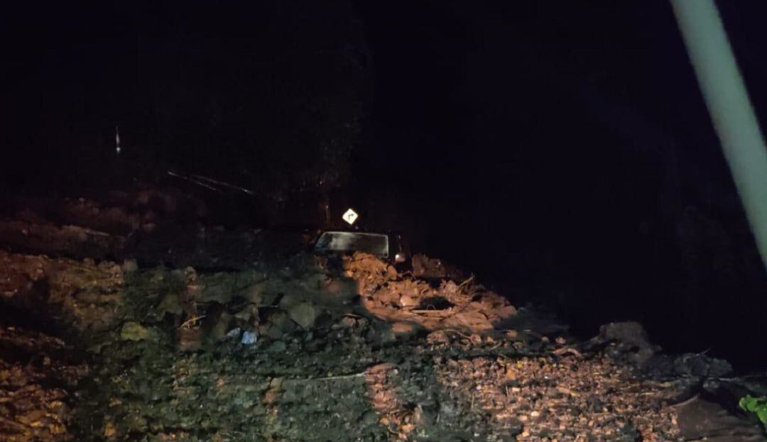 Derrumbe en Aranzazu