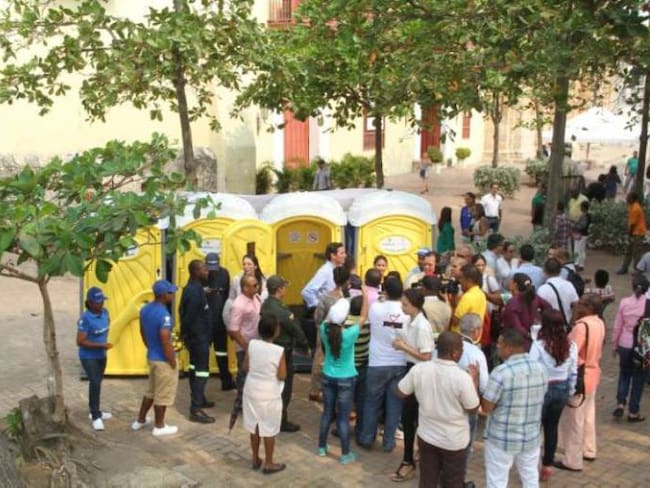 Más de 13 mil personas hicieron uso de baños públicos instalados en Cartagena