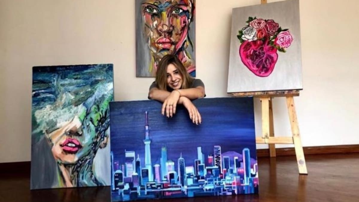 La primera colombiana en exponer sus pinturas en el Beka Museum de Nueva York