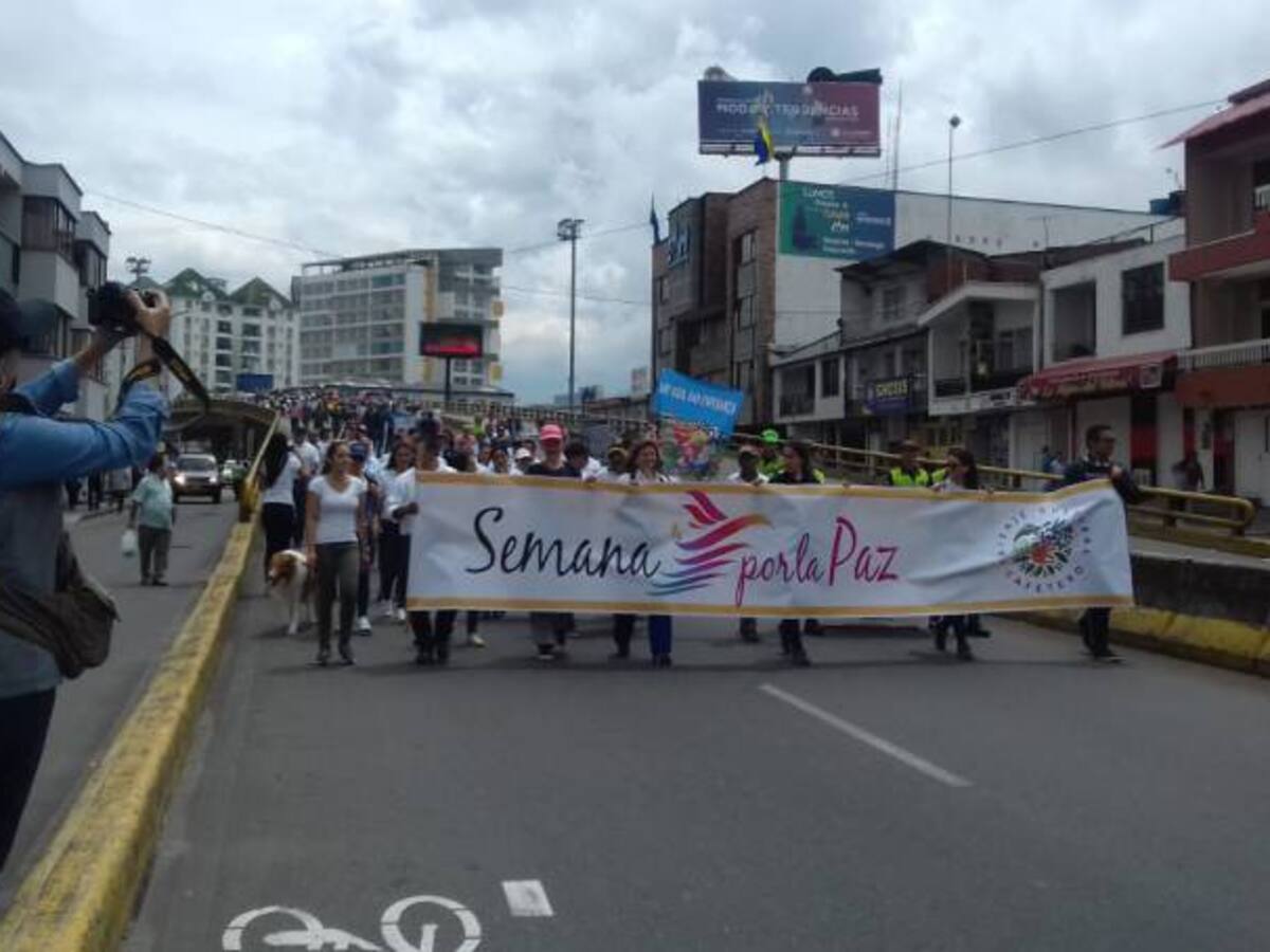 “Hay vida, hay esperanza” semana por la paz en el Quindío
