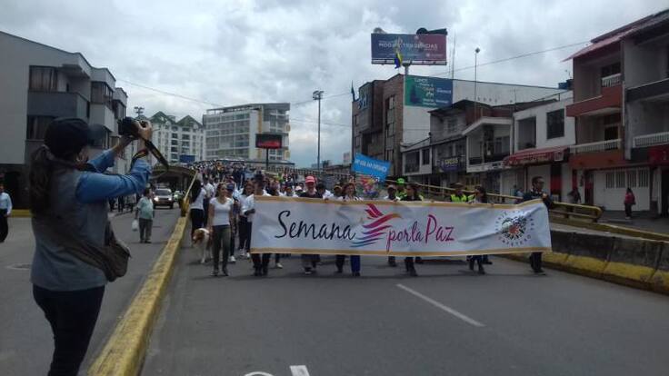 “Hay vida, hay esperanza” semana por la paz en el Quindío