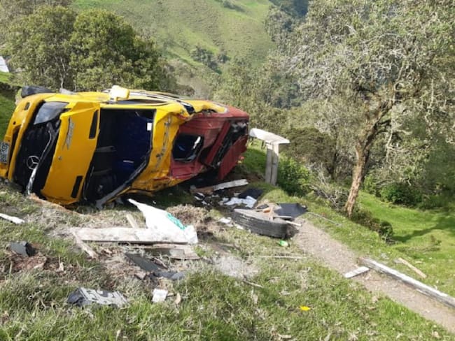 Nueve personas resultaron heridas en un accidente en el norte del Tolima