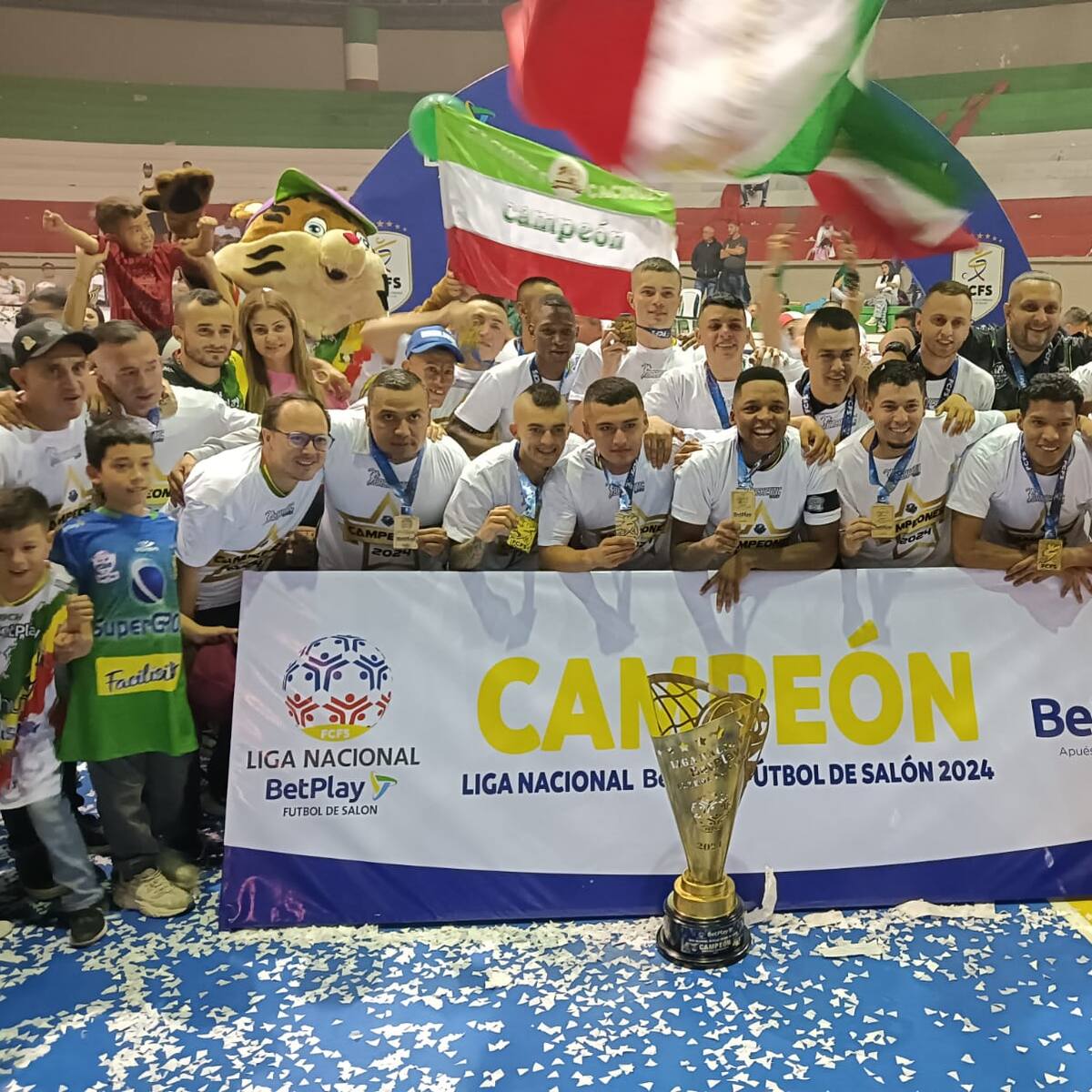 Caciques del Quindío, el más campeón de la Liga Nacional de Fútbol de Salón, quinto título