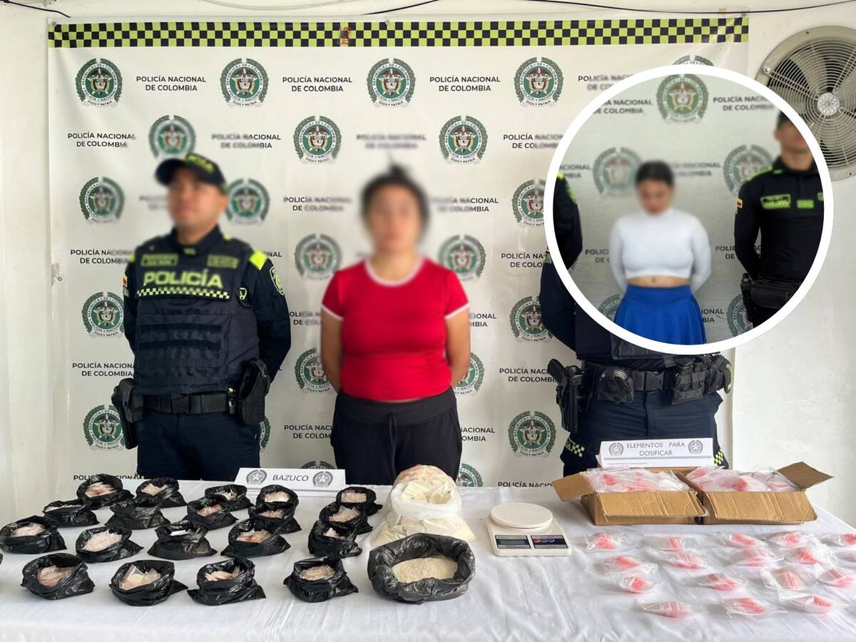 Dos mujeres capturadas en el área metropolitana de Pereira; una tenía droga, otra orden de captura