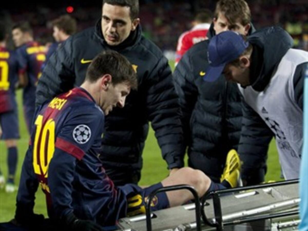 Lo de Messi solo fue un golpe en la rodilla que no es grave
