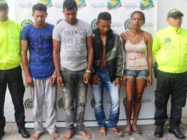 Policía de Cartagena capturó a cuatro presuntos miembros del clan del Golfo