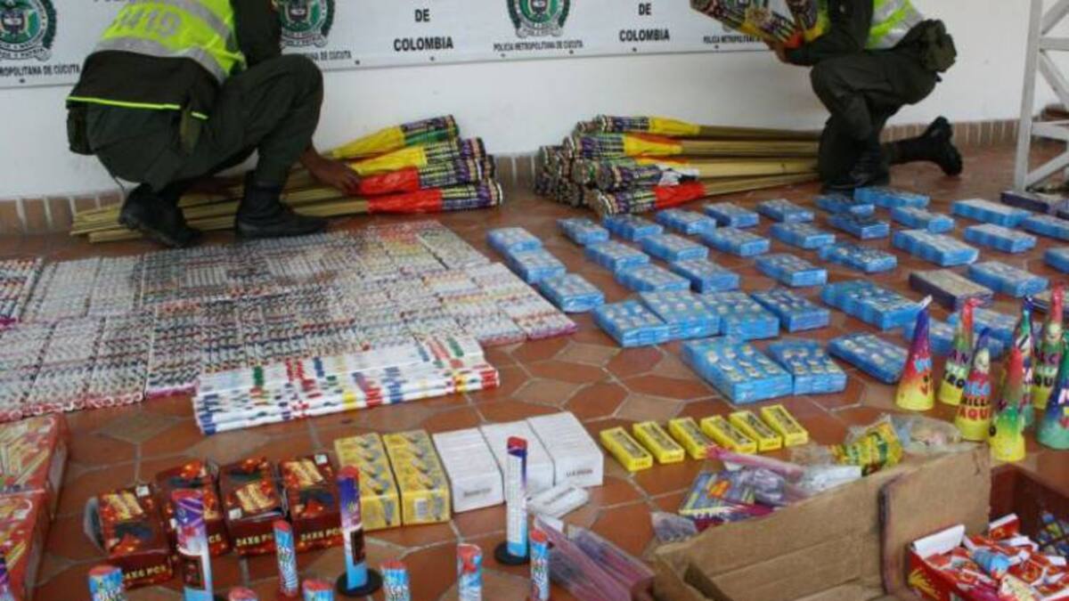 Policía Metropolitana incauta más de 13 mil unidades de pólvora en Montería