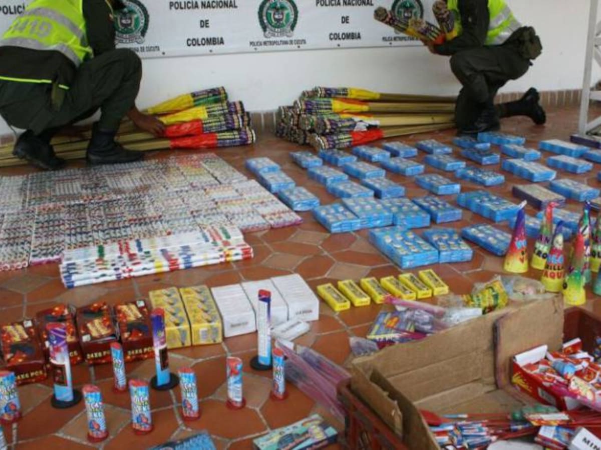 Policía Metropolitana incauta más de 13 mil unidades de pólvora en Montería