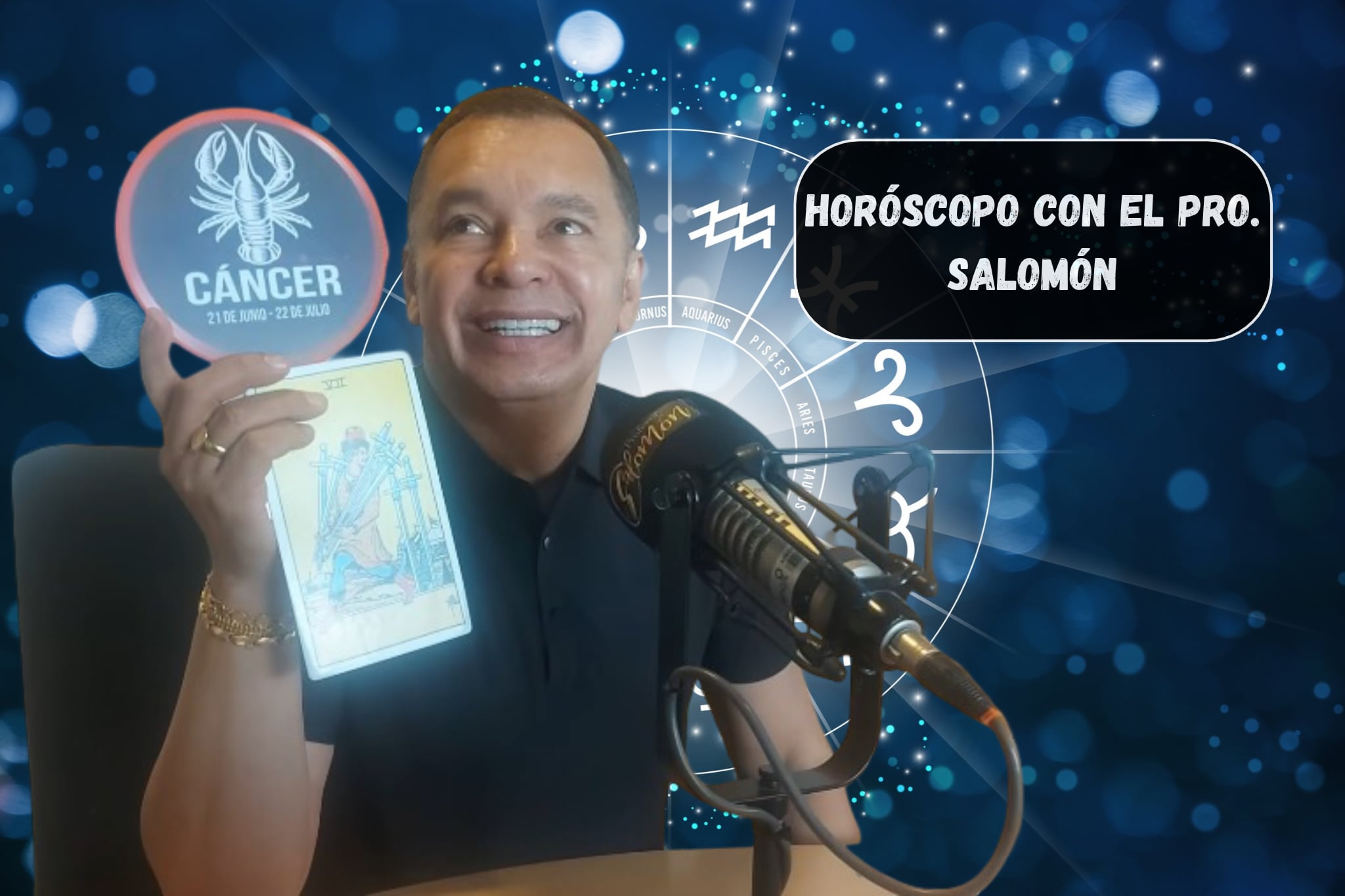 Él es el profesor Salomón, experto en la lectura del Horóscopo y el Tarot (Crédito: Profesor Salomón) // imagen del horóscopo tomada de Getty Imagenes (Crédito: sarayut Thaneerat)