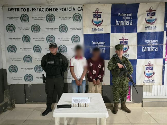 Dos extranjeros capturados con munición de fusil en El Carmen de Bolívar