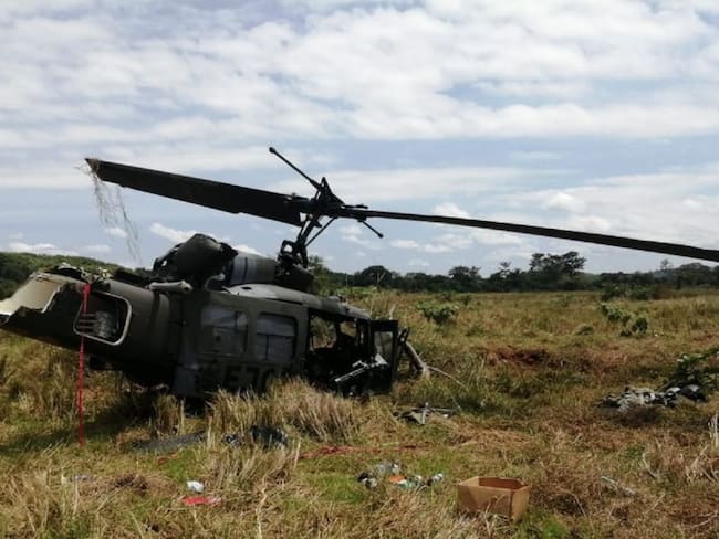 Helicóptero del Ejército aterrizó de emergencia en zona rural de Tarazá