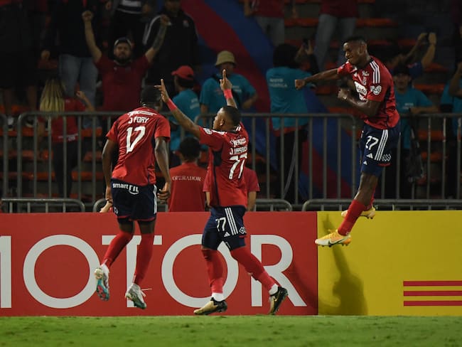 Independiente Medellín en Copa Sudamericana. (Photo by Jaime SALDARRIAGA / AFP) (Photo by JAIME SALDARRIAGA/AFP via Getty Images)