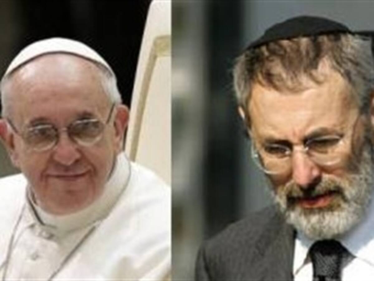 El papa Francisco felicita al rabino de Roma por la Pascua judía