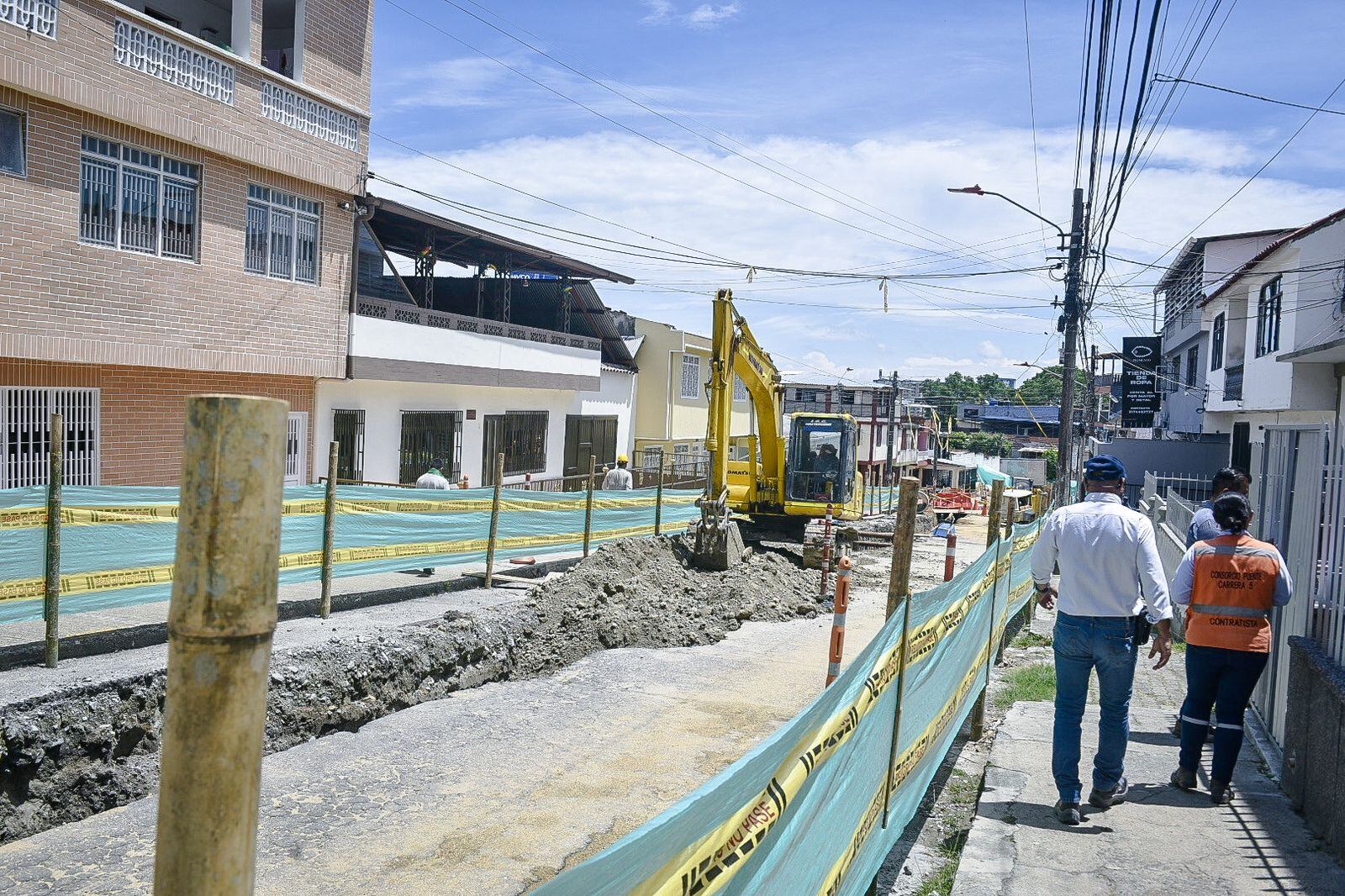 Vía del barrio La Floresta en Ibagué