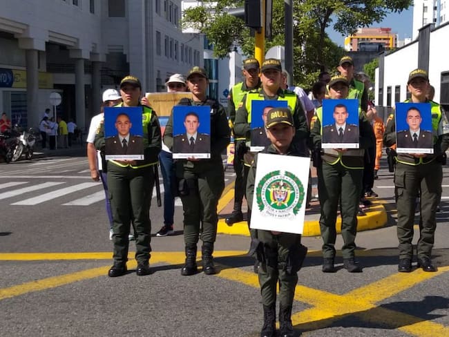 Así fue la marcha contra el terrorismo en Bucaramanga
