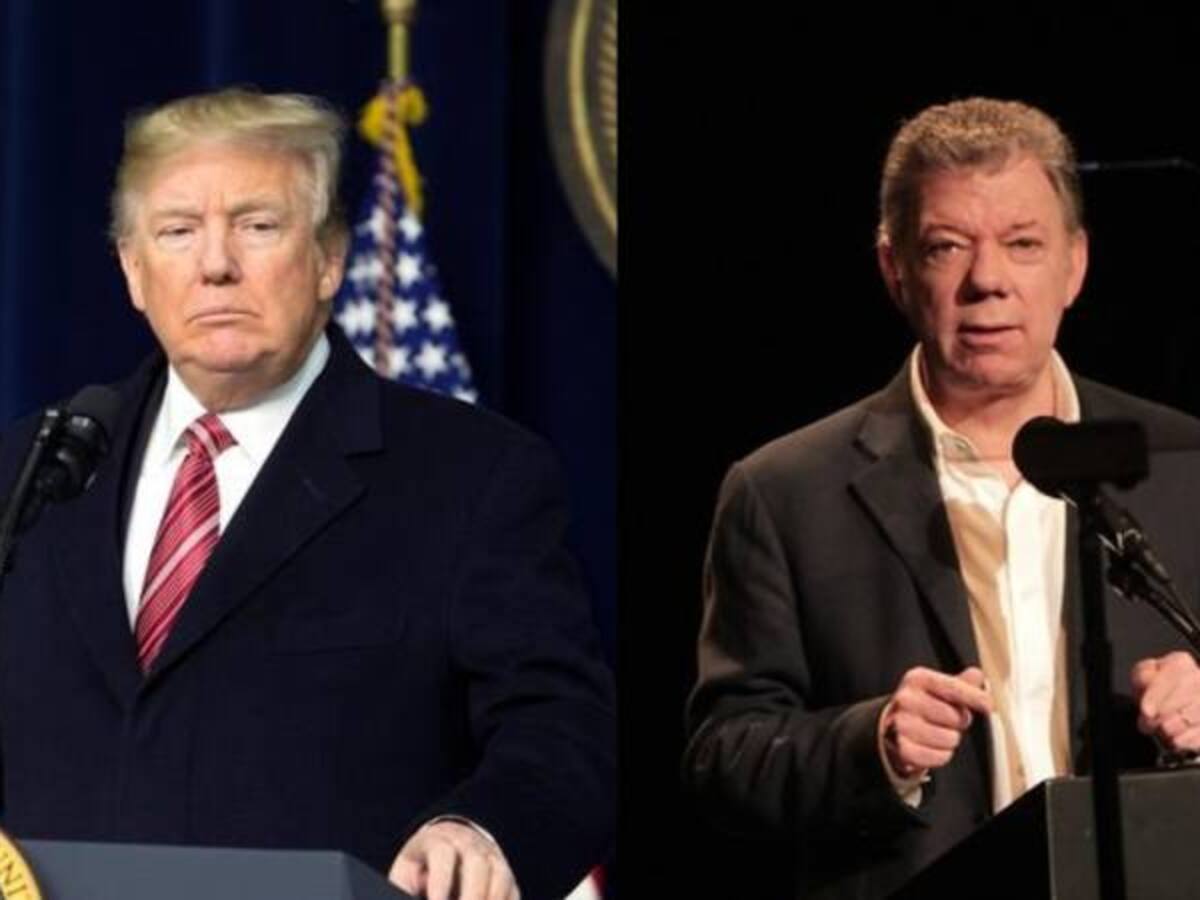 Donald Trump cuestionó a Juan Manuel Santos por la lucha contra las drogas en Colombia