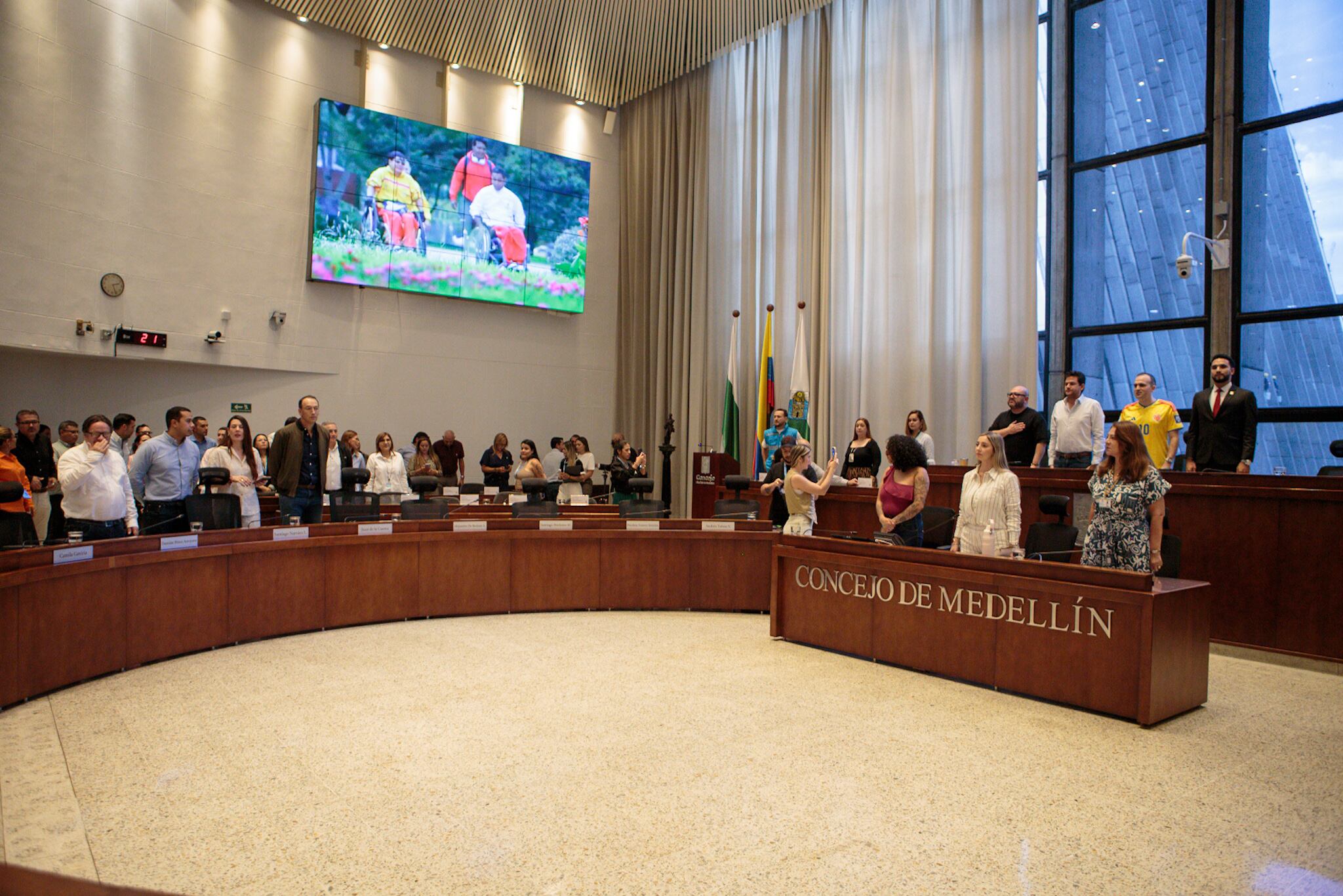 Instalación de sesiones del Concejo de Medellín. Cortesía: Concejo de Medellín.