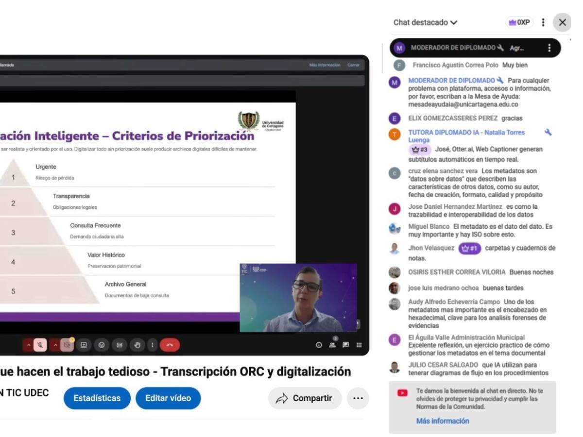 Diplomado en Inteligencia Artificial para el Sector Público avanza con éxito