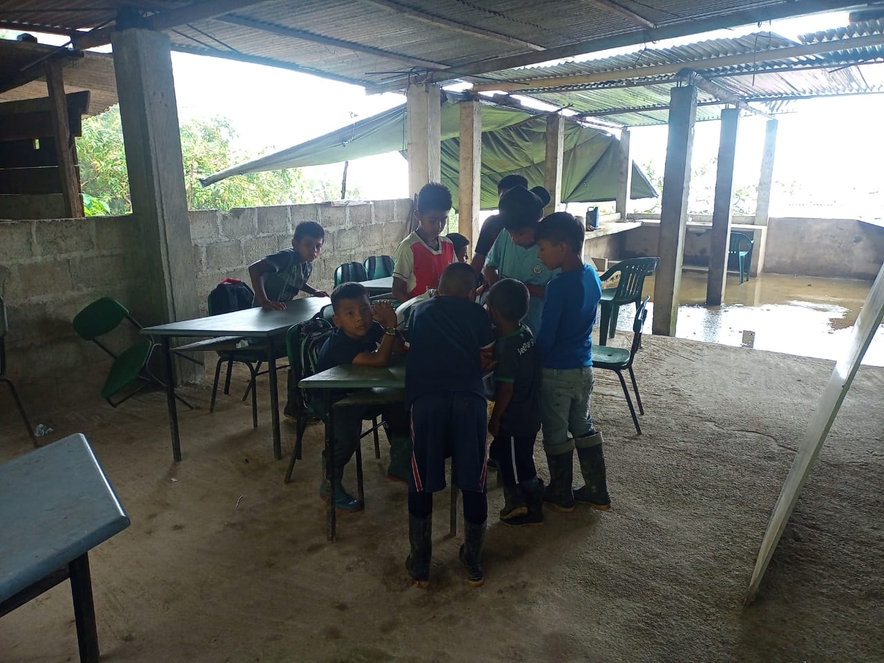Centro Educativo Libertad en Charco Largo, Nariño.