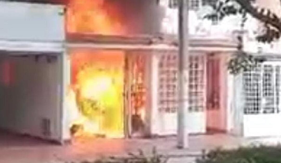 Incendio en Los Pinos 