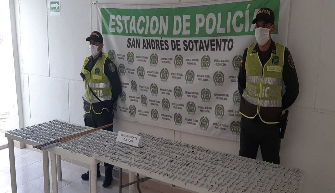 Los elementos incautados por la Policía.