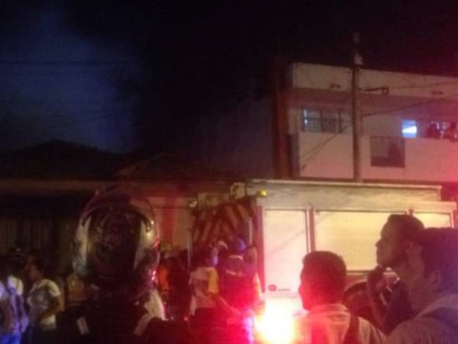 Sólo pérdidas materiales dejó un incendio en Barranquilla