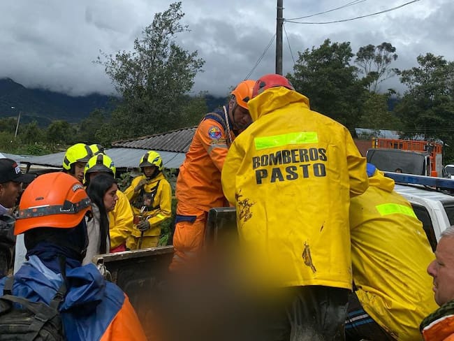 Rescate cadáver El Encano- Foto: Bomberos Pasto
