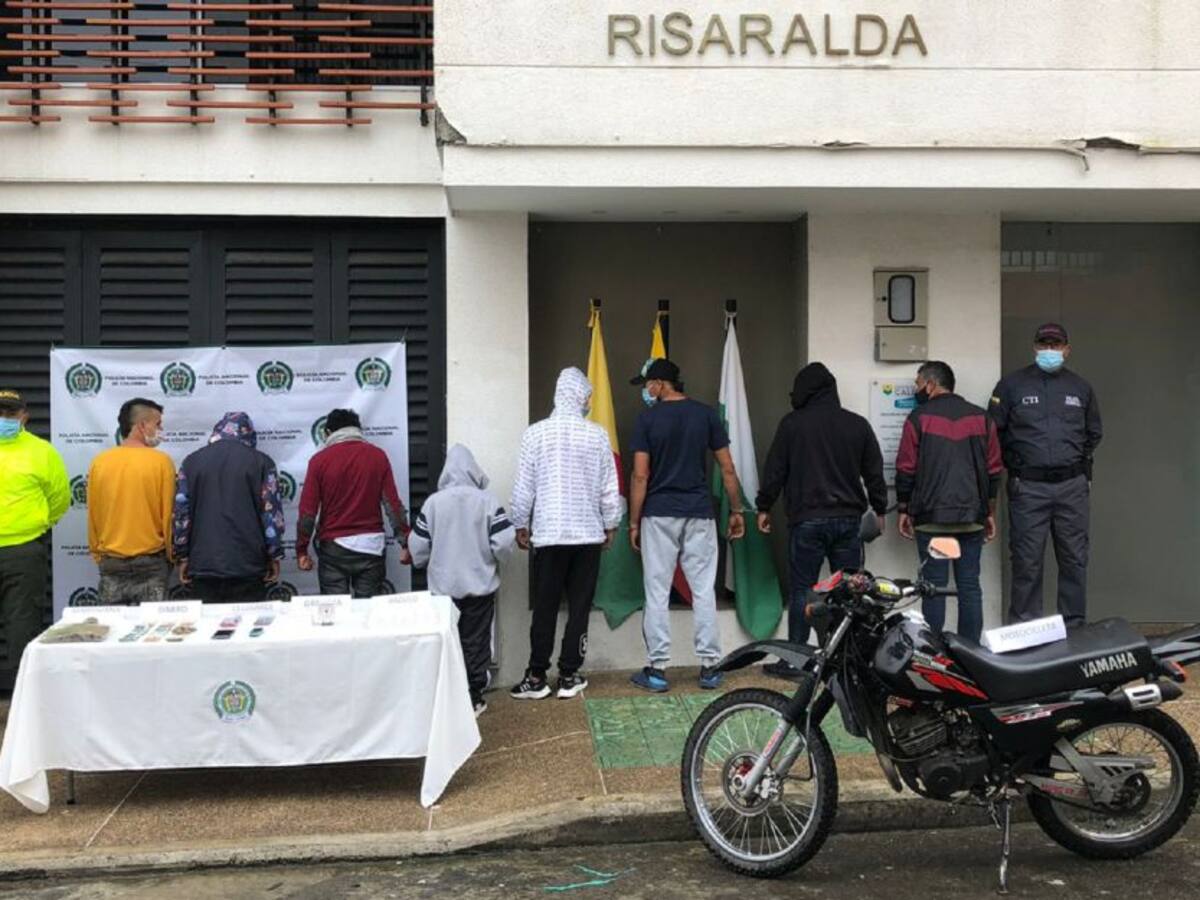 En medio de la operación La Colina fueron capturadas 8 personas en Caldas